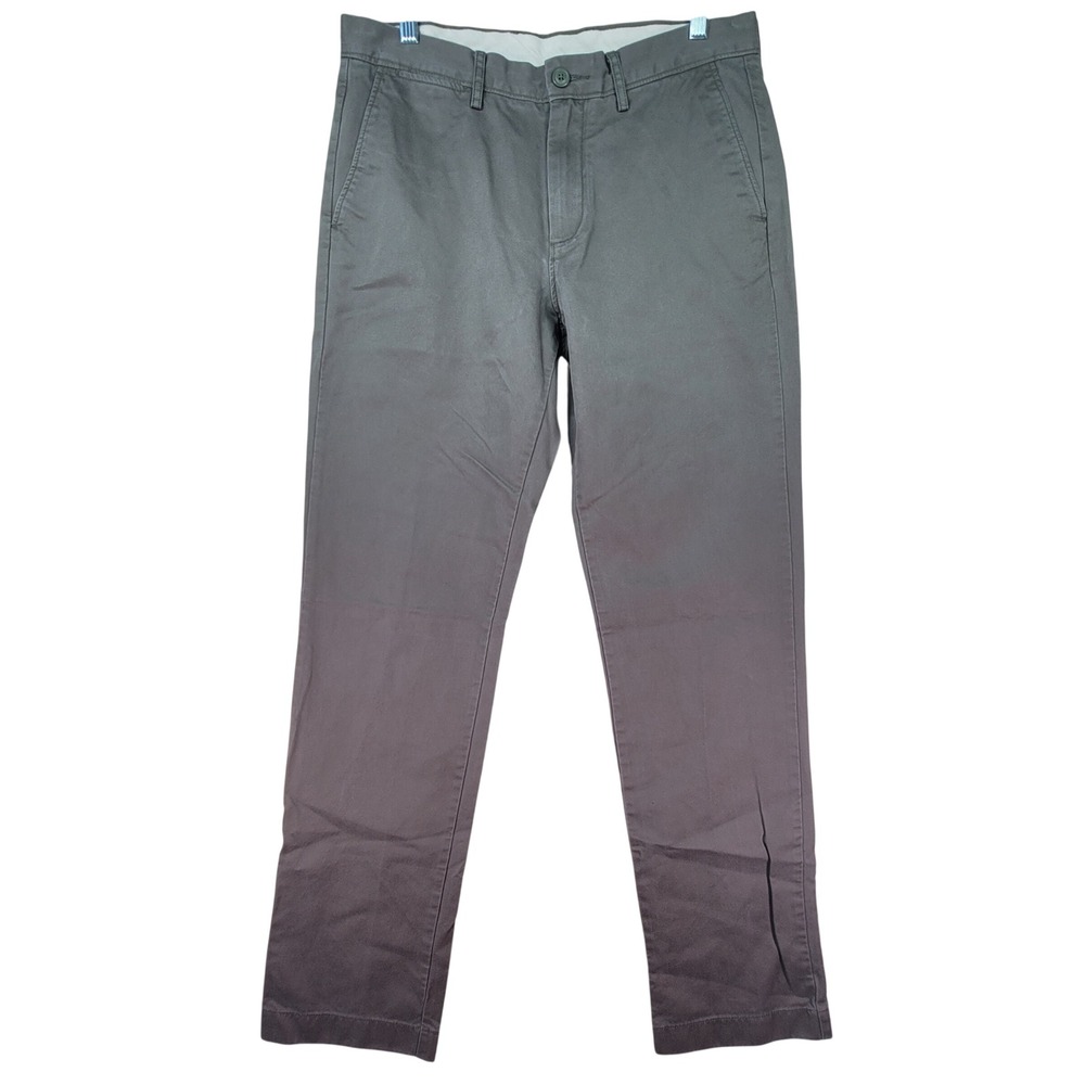 J.Crew Broken In Chino Pants Mens 33x32 Olive Green Urban Slim Fit Cotton